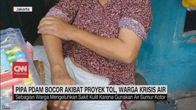 VIDEO: Pipa PDAM Bocor Akibat Proyek Tol, Warga Krisis Air
