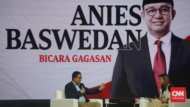 Anies menyatakan Najwa Shihab tak masuk kandidat timses pemenangan dirinya dan Cak Imin. Sementara para kandidat Timnas Amin itu, katanya, masih dibahas.