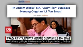 VIDEO: 'Crazy Rich' Surabaya Menang Gugatan 1,1 Ton Emas