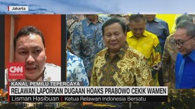 VIDEO: Relawan Laporkan Dugaan Hoaks Prabowo Cekik Wamen