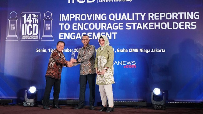 Petrosea meraih penghargaan Best Responsibility of the Board dari IICD dan masuk kategori Tp 50 Mid Capitalization Public Listed Company pada Senin (18/9).