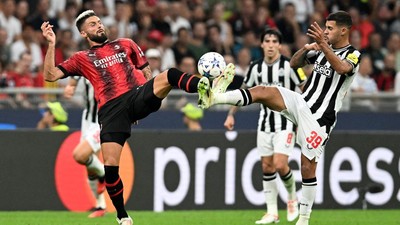 AC Milan harus puas bermain imbang menghadapi Newcastle United dalam laga Liga Champions di San Siro, Rabu (20/9) dini hari WIB.