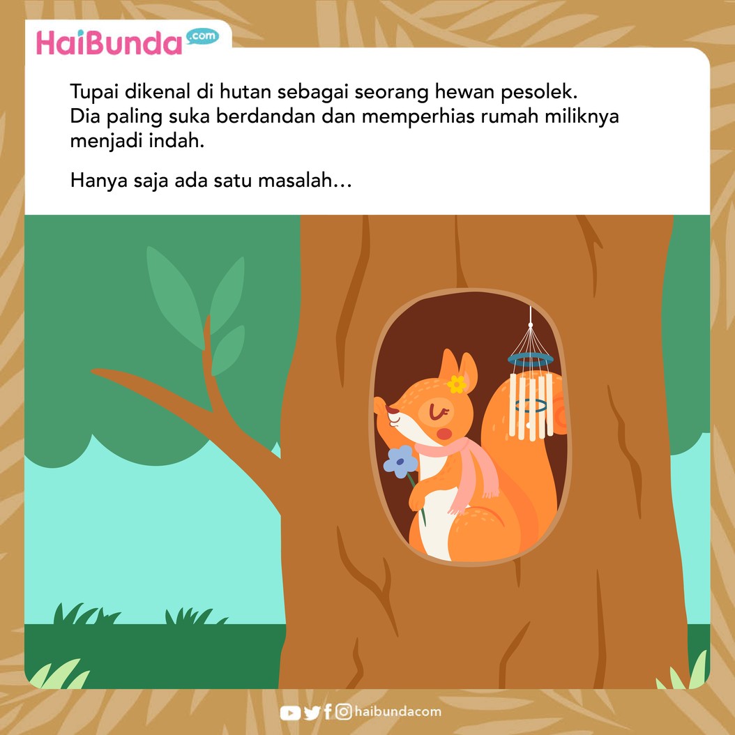 Cerita Fabel Tupai Si Penumpuk Barang