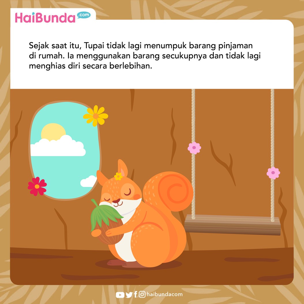 Cerita Fabel Tupai Si Penumpuk Barang