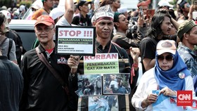 FOTO: Aksi 209 Bela Rempang di Patung Kuda