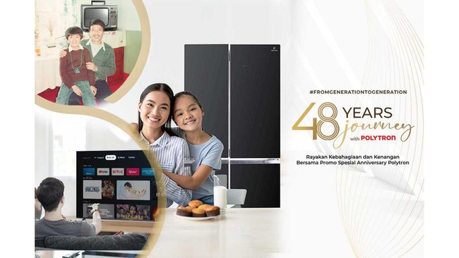 Polytron hadir sejak TV masih hitam putih, Kini Polytron telah berkembang menjadi produsen televisi layar lebar dengan teknologi Mini LED dan Quantum Dot.