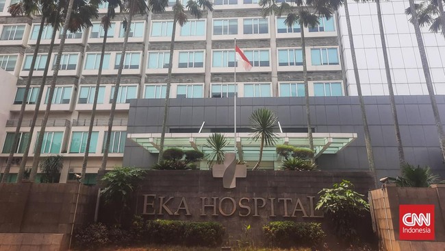 Aktivitas di Eka Hospital BSD, Serpong, Tangerang Selatan terpantau normal setelah peristiwa ledakan rumah sakit tersebut.