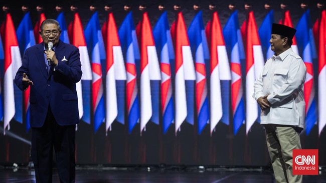 Ketua Majelis Tinggi Demokrat SBY memastikan partainya bakal memenangkan calon presiden Prabowo Subianto pada Pilpres 2024.
