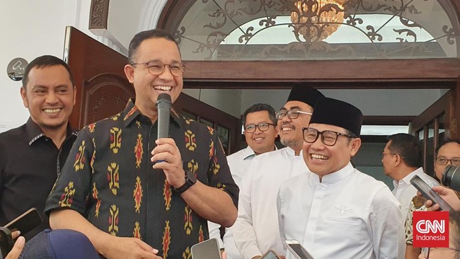 Anies Baswedan dan Muhaimin Iskandar (Cak Imin) bertemu di kediaman Anies di kawasan Lebak Bulus, Jakarta Selatan.