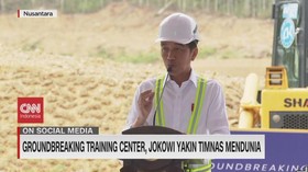 VIDEO: Groundbreaking Training Center, Jokowi Yakin Timnas Mendunia