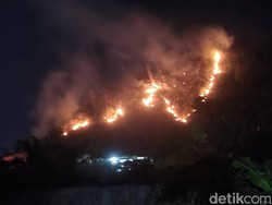 Kebakaran di Gunung Jayanti Sukabumi Meluas