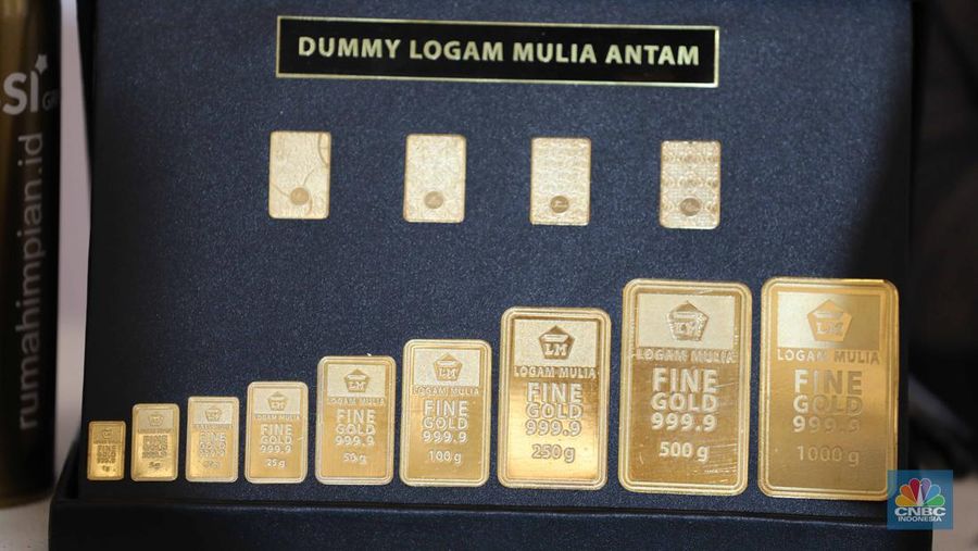 Logam Mulia Antam. (CNBC Indonesia/Tri Susilo)