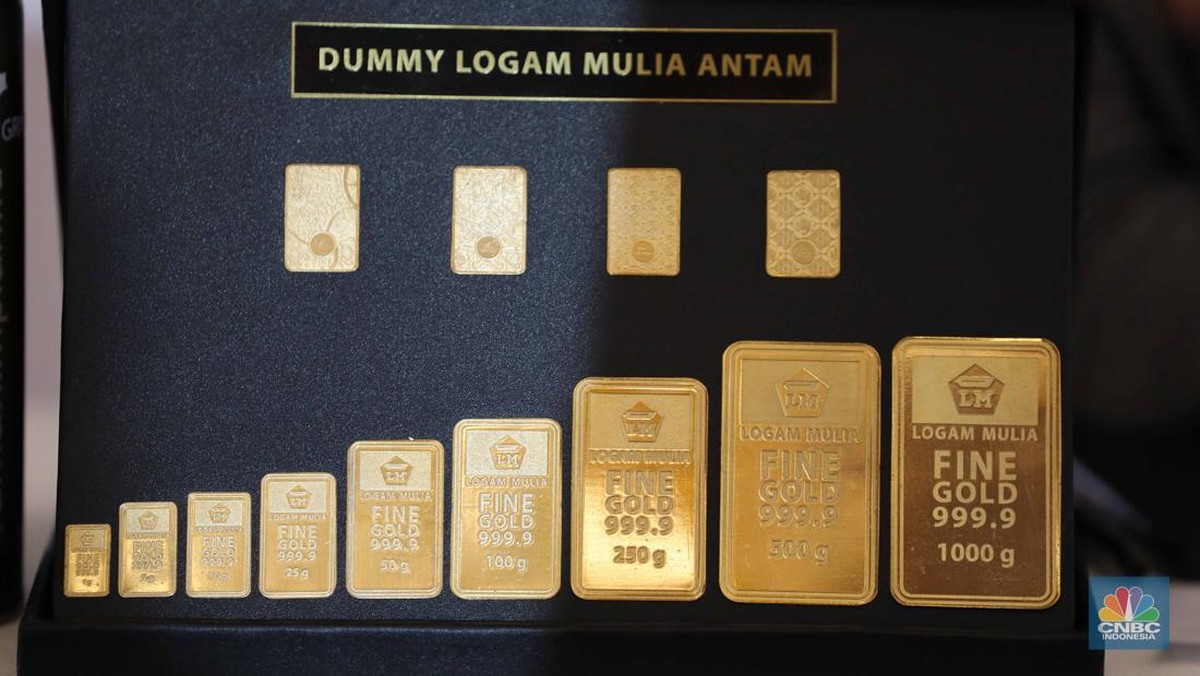 Harga Emas Antam Logam Mulia Turun Rp 10.000, Sudah Gagal Naik 4 Hari