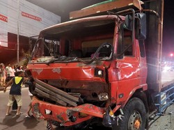 Begini Penampakan Truk Kecelakaan Maut di Exit Tol Bawen