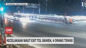 VIDEO: Detik-detik Kecelakaan Maut Exit Tol Bawen, 4 Orang Tewas