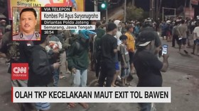 VIDEO: Olah TKP Kecelakaan Maut Exit Tol Bawen