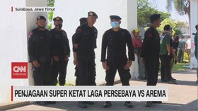 VIDEO: Penjagaan Super Ketat Laga Persebaya Vs Arema