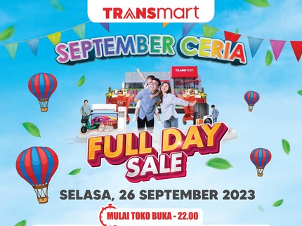 Hari ini! Transmart Full Day Sale Banjir Diskon dari Buah hingga Alat Masak