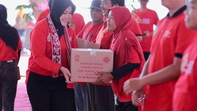 HUT Ke-63, Karang Taruna Klaten Berikan Bansos Kepada Masyarakat