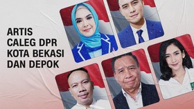 INFOGRAFIS: Artis Caleg DPR Pemilu 2024 di Kota Bekasi dan Depok