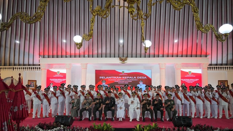 Sri Mulyani Resmi Lantik 67 Kades Terpilih dari 22 Kecamatan