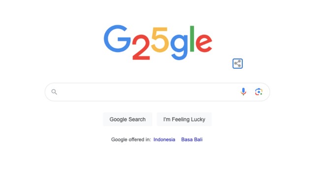 Google merayakan ulang tahun ke 25 dengan tampilan doodle khusus. Berikut sejarah mesin pencarian paling populer itu.