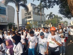 Meriahkan Fun Walk di Karawang, Relawan Sandiaga Bantu UMKM Naik Kelas