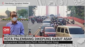 VIDEO: Kota Palembang Dikepung Kabut Asap