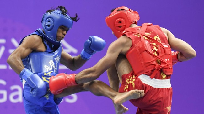 Atlet wushu Indonesia, Samuel Marbun bertekad meraih hasil lebih baik setelah menyabet medali perak di Asian Games 2022 (2023), Kamis (28/9).