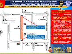 Pengumuman! Ada Perang Tipat Bantal, Jalan Raya Kapal Ditutup Sementara