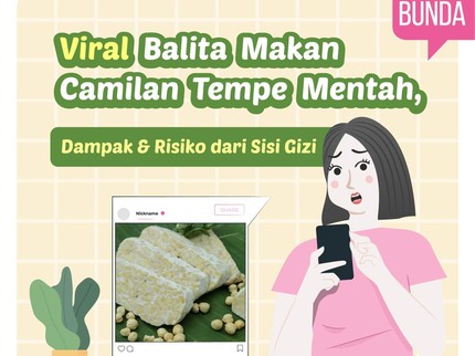 Viral Balita Makan Camilan Tempe Mentah, Dampak & Risiko dari Sisi Gizi