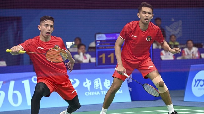 Ganda putra Indonesia Fajar Alfian/Muhammad Rian Ardianto gagal ke semifinal Asian Games 2023 setelah dikalahkan Lee Yang/Wang Chi Lin.