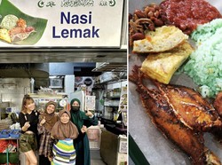 Nasi Lemak Ini Disebut Terbaik di Singapura, Antreannya Panjang!