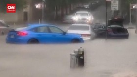 VIDEO: New York Banjir hingga Sistem Kereta Bawah Tanah Terganggu