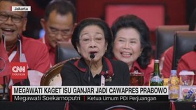 VIDEO: Megawati Kaget Isu Ganjar Jadi Cawapres Prabowo