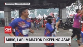 VIDEO: Miris! Lari Maraton Dikepung Asap