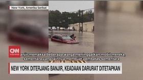 VIDEO: New York Diterjang Banjir, Keadaan Darurat Ditetapkan