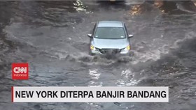 VIDEO: New York Diterjang Banjir Bandang
