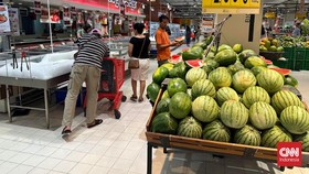Semangka Merah Diskon 20% Setiap Hari di Transmart