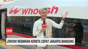VIDEO: Jokowi Resmikan Kereta Cepat Jakarta-Bandung