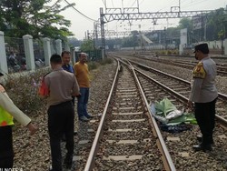 Pria Tanpa Identitas Tewas Tertemper KA di Jaktim, Sempat Terseret 20 Meter