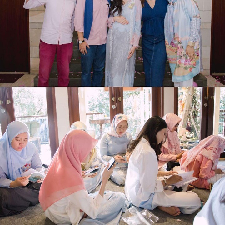<p>Tak hanya sekadar acara gender reveal, momen ini juga digunakan Sabrina dan Belva untuk meminta doa dari keluarga dan teman agar kehamilan anak pertama mereka berjalan lancar. (Foto: Instagram: @sabrinaanggraini)</p>