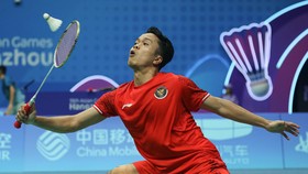 Reaksi Ginting Usai Bikin Tzu Wei Tiga Kali Lempar Raket