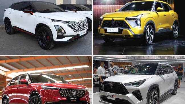 CNNIndonesia membanding varian tertinggi Omoda 5 dengan produk Jepang seperti Toyota Yaris Cross, Mitsubishi Xforce, dan Honda HR-V.