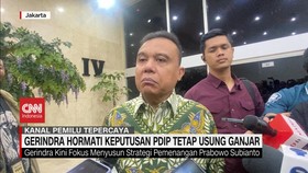 VIDEO: Gerindra Hormati Keputusan PDIP Tetap Usung Ganjar