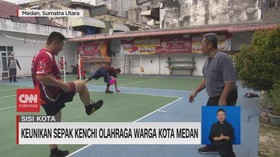 VIDEO: Mengenal Sepak Kenchi, Olahraga Unik Warga Kota Medan