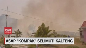 VIDEO: Asap 'Kompak' Selimuti Kalteng