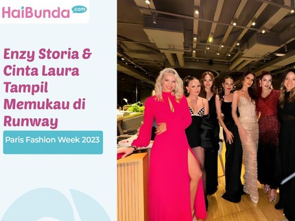 Enzy Storia & Cinta Laura Tampil Memukau di Runway Paris Fashion Week 2023