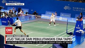 VIDEO: Ginting Melaju, Jojo Kalah di ASIAN Games 2022