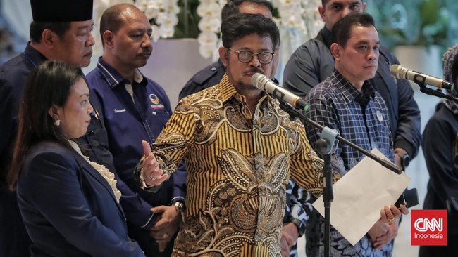 Menteri Pertanian Syahrul Yasin Limpo melontarkan puja-puji kepada Presiden Joko Widodo (Jokowi) saat mengajukan pengunduran diri dari jabatannya.